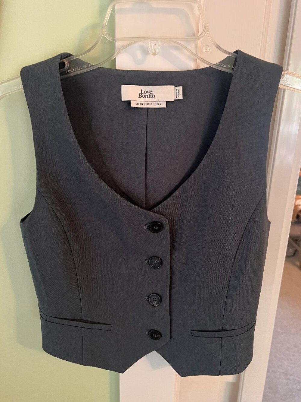 Love, Bonito Women's Grey Size 2 Vest top